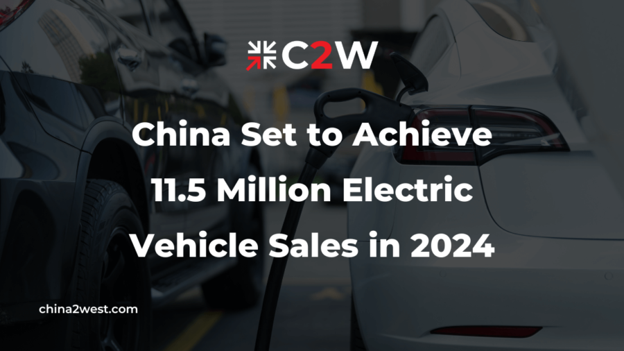 China Set to Achieve 11.5 Million Electric Vehicle Sales in 2024